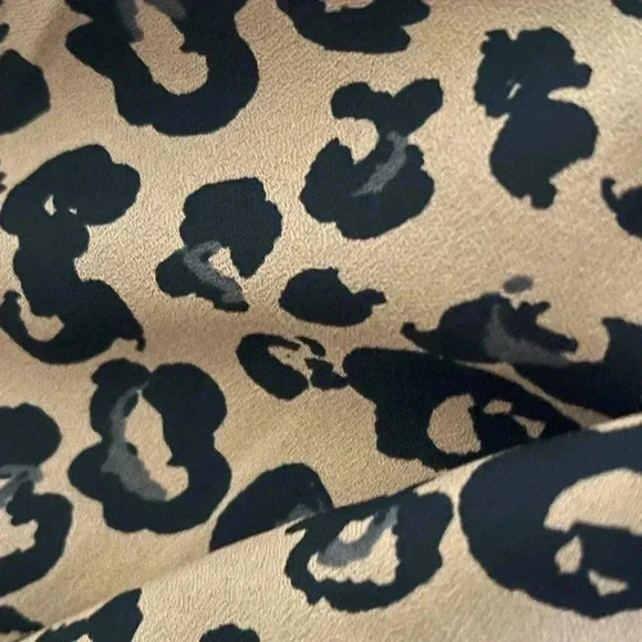 Vero Moda AWARE Leopard Print High Low Midi Skirt Brown XS - Picture 5 of 9